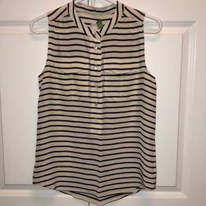 J. Crew 100% silk sleeveless blouse